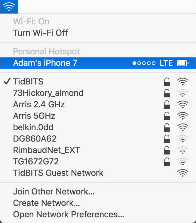 use mac as hotspot for iphone