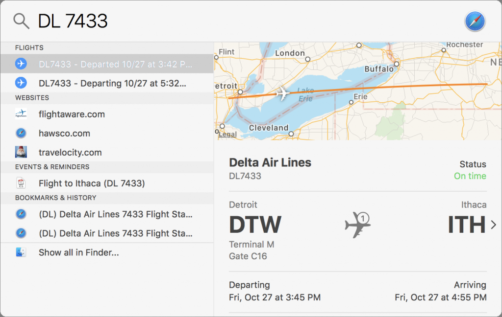 delta in flight status tracker