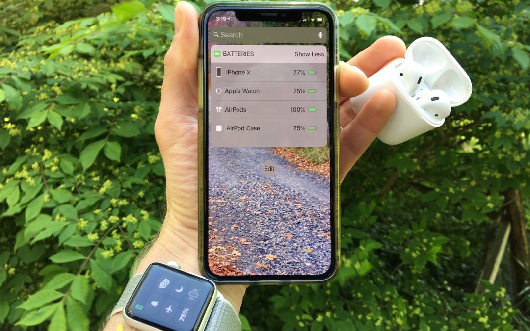 A Quick Way to Check Battery Levels on Your iPhone, Apple Watch, and AirPods