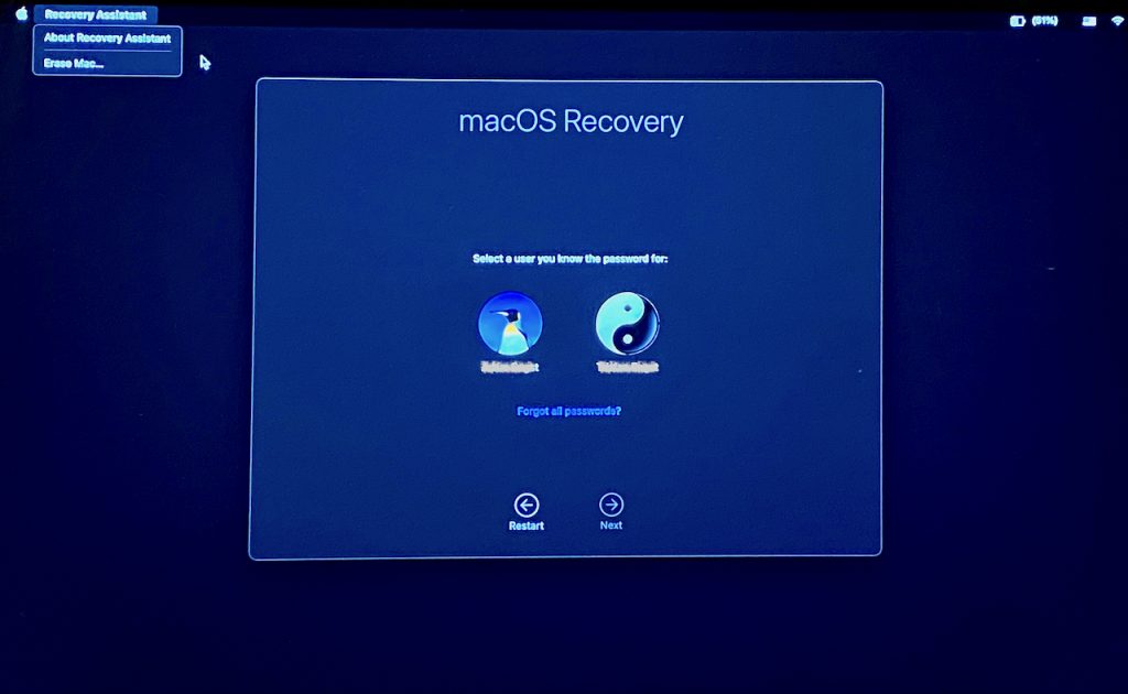 mac os recovery mode